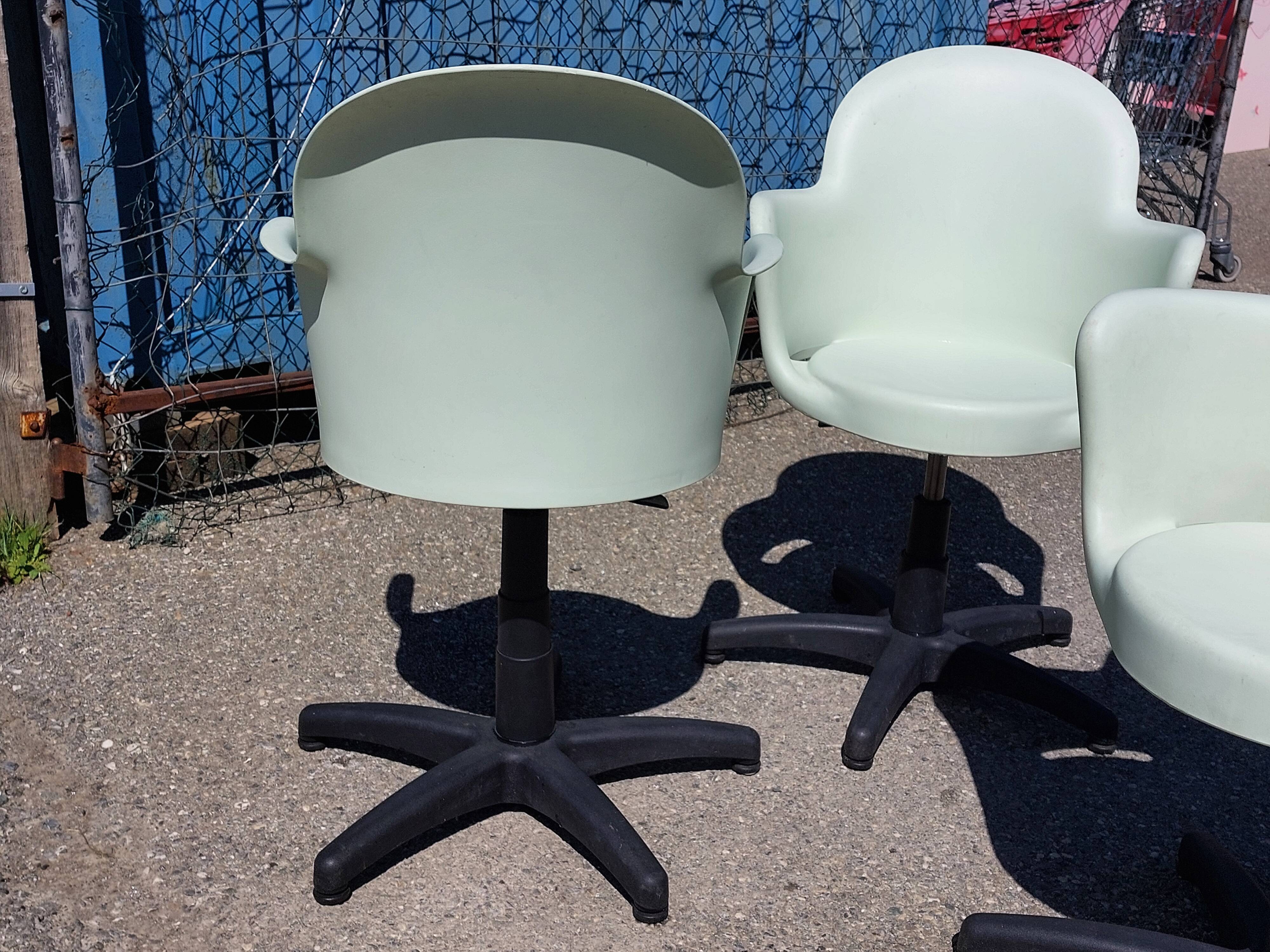 3 Gogo office chairs – Marcello Ziliani for Sintesi – Italy 1980s