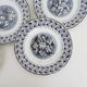 10 earthenware dessert plates signed HB Choisy le roi 19th century