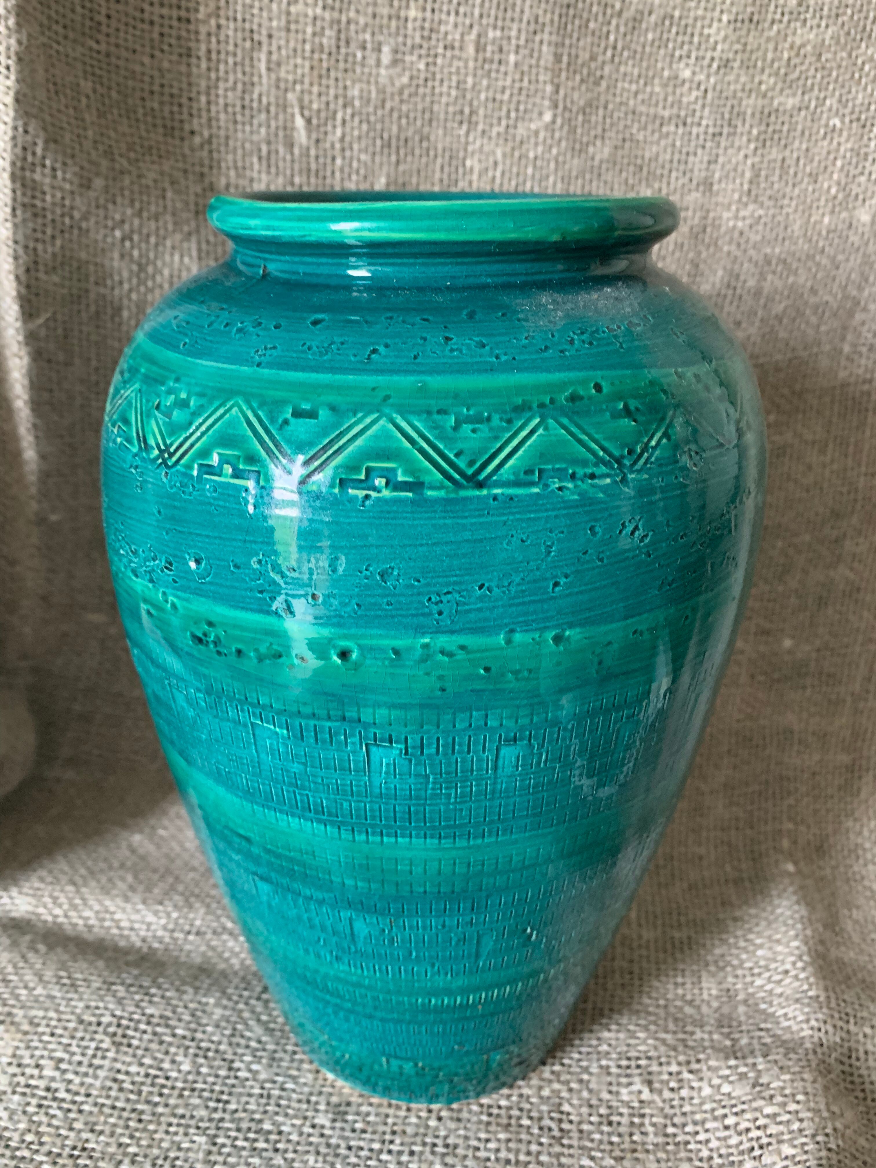 Green Moroccan vase