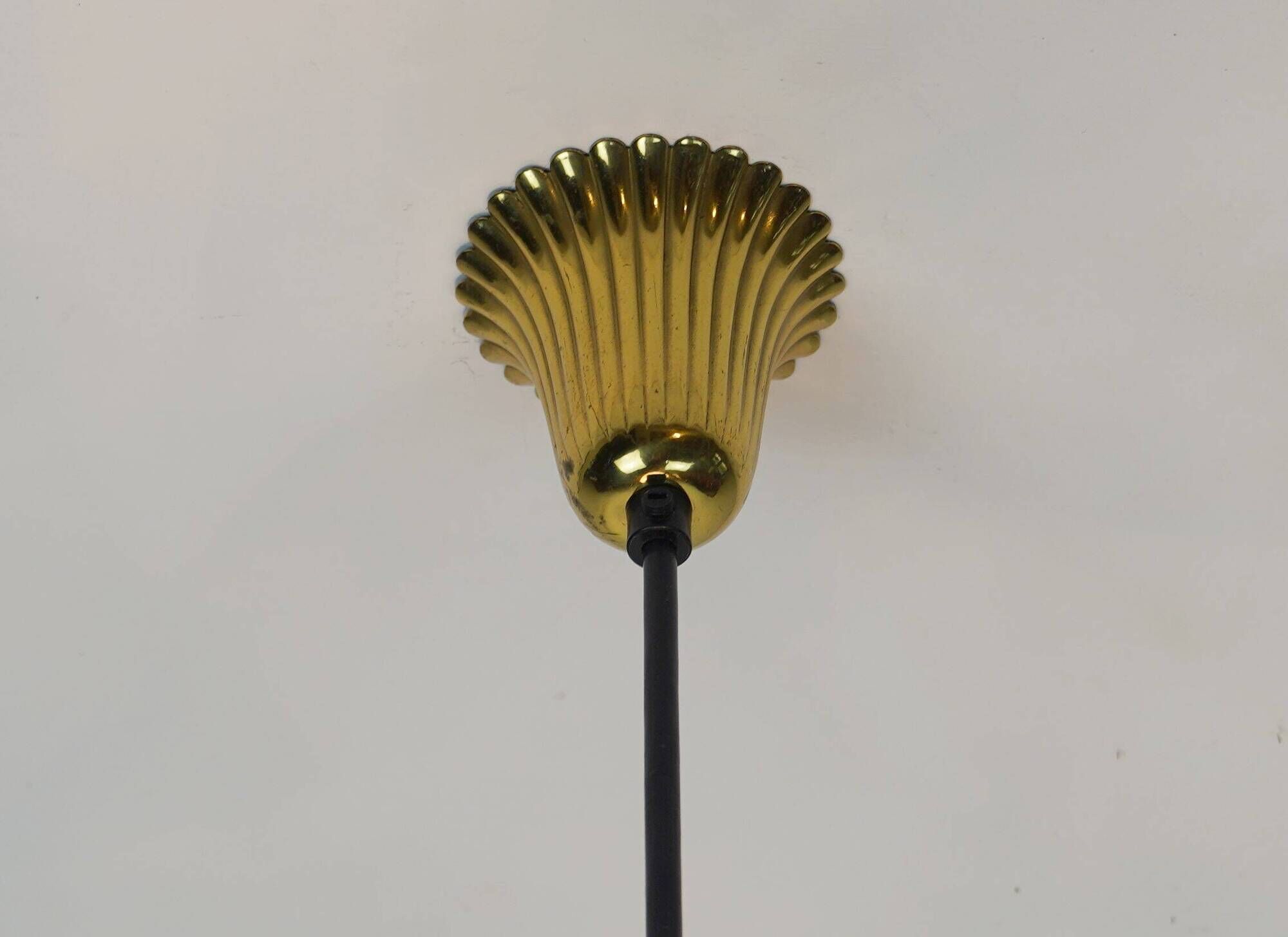 limburg mid century PENDANT LIGHT model P 239 a 4168 glass and brass 1960s