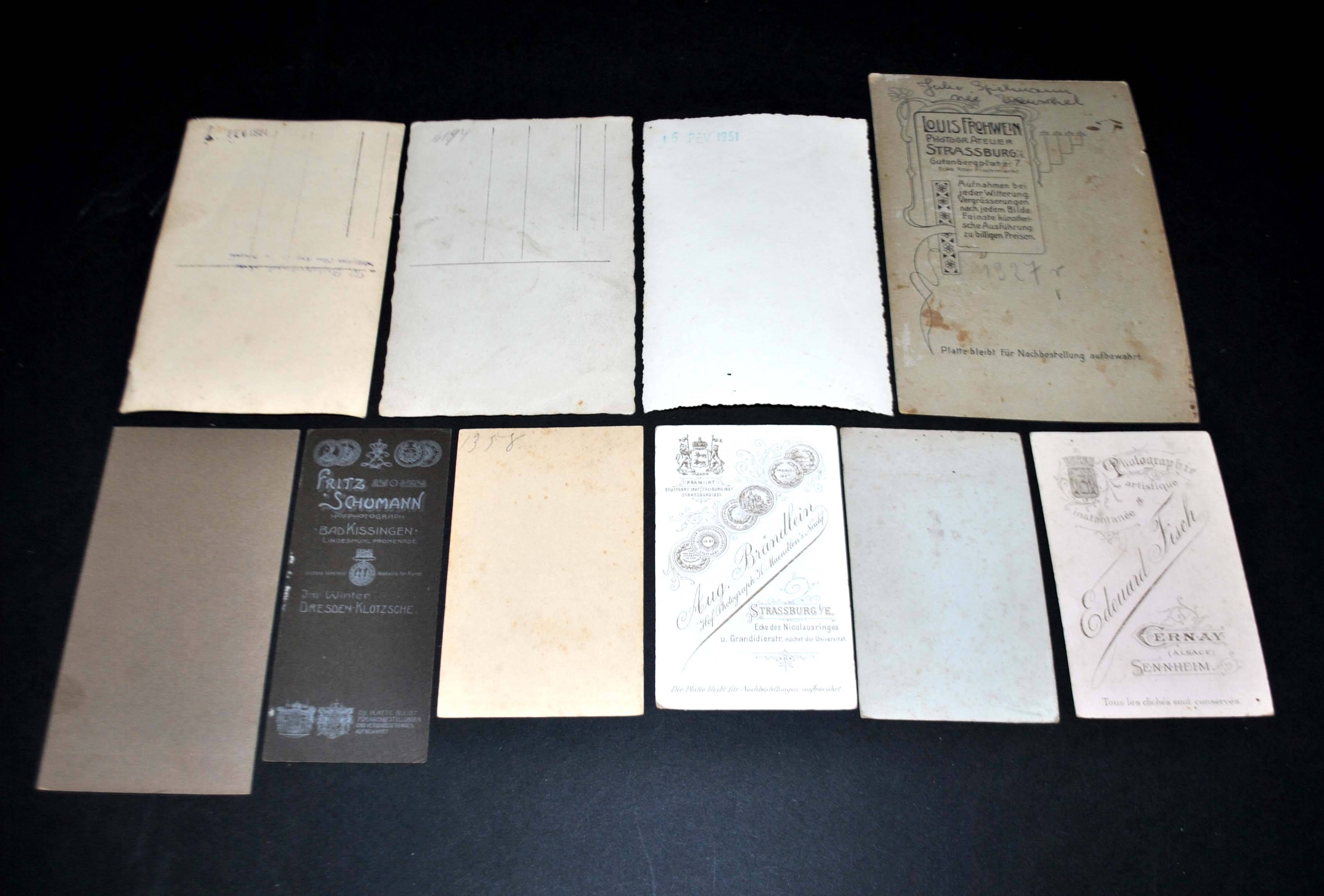 Lot of 10 old photos of women - 1920s to 1950s