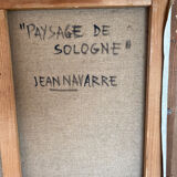 Landscape of Sologne signed Jean Navarre