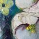 Tableau "Bouquet de fleurs blanches" HST signé Simone Mounier