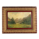 Ancient painting by Giuseppe Buscaglione, oil on canvas, 19th century.