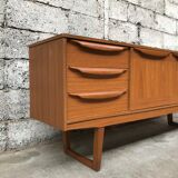 Small Scandinavian sideboard 1950-60 vintage design teak