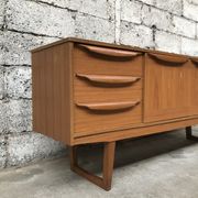 Small Scandinavian sideboard 1950-60 vintage design teak