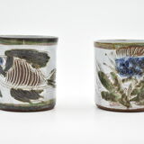 Paire de tasses Thiry Vallauris