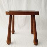Solid oak stool