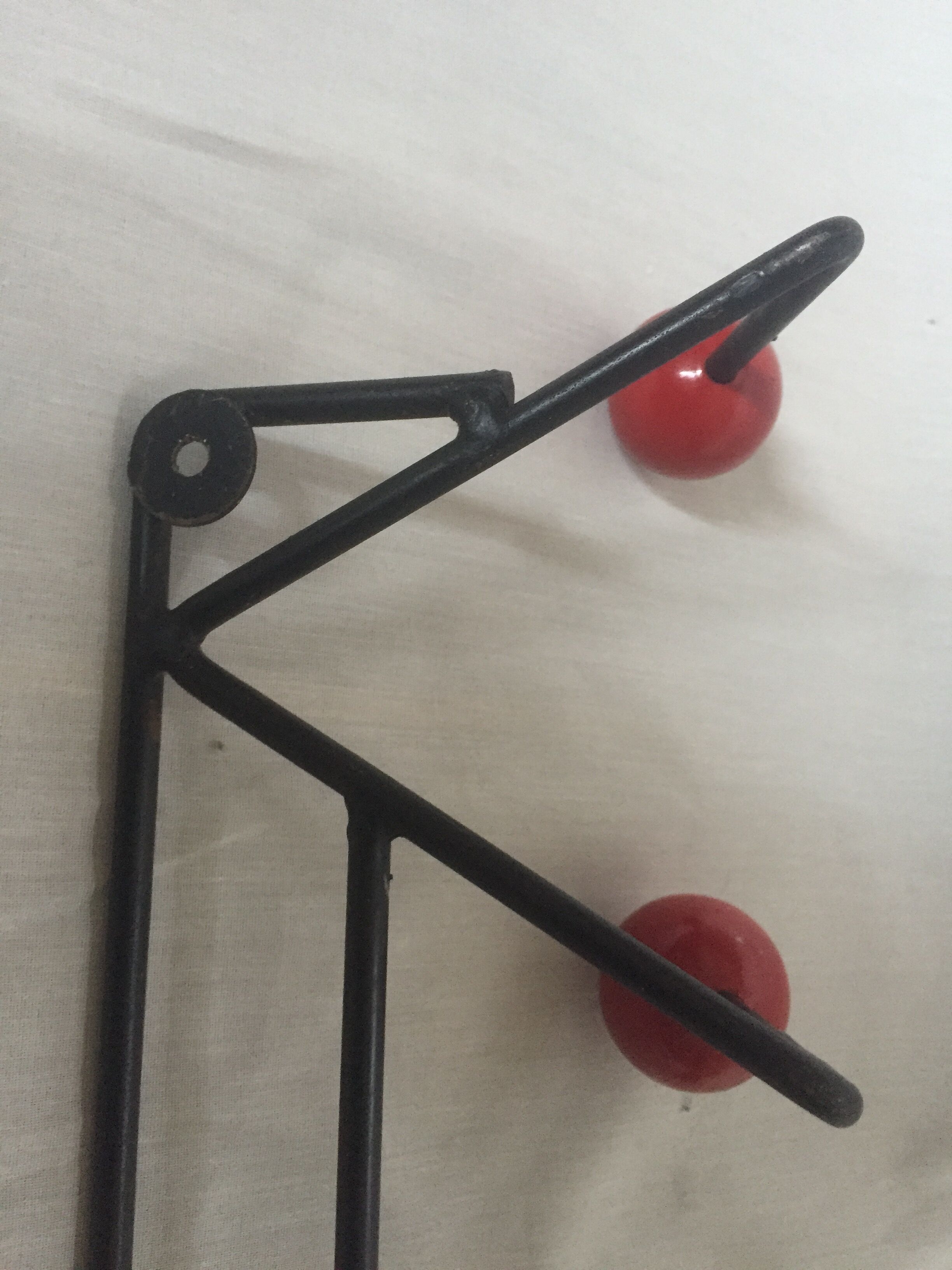 Coat rack red ball