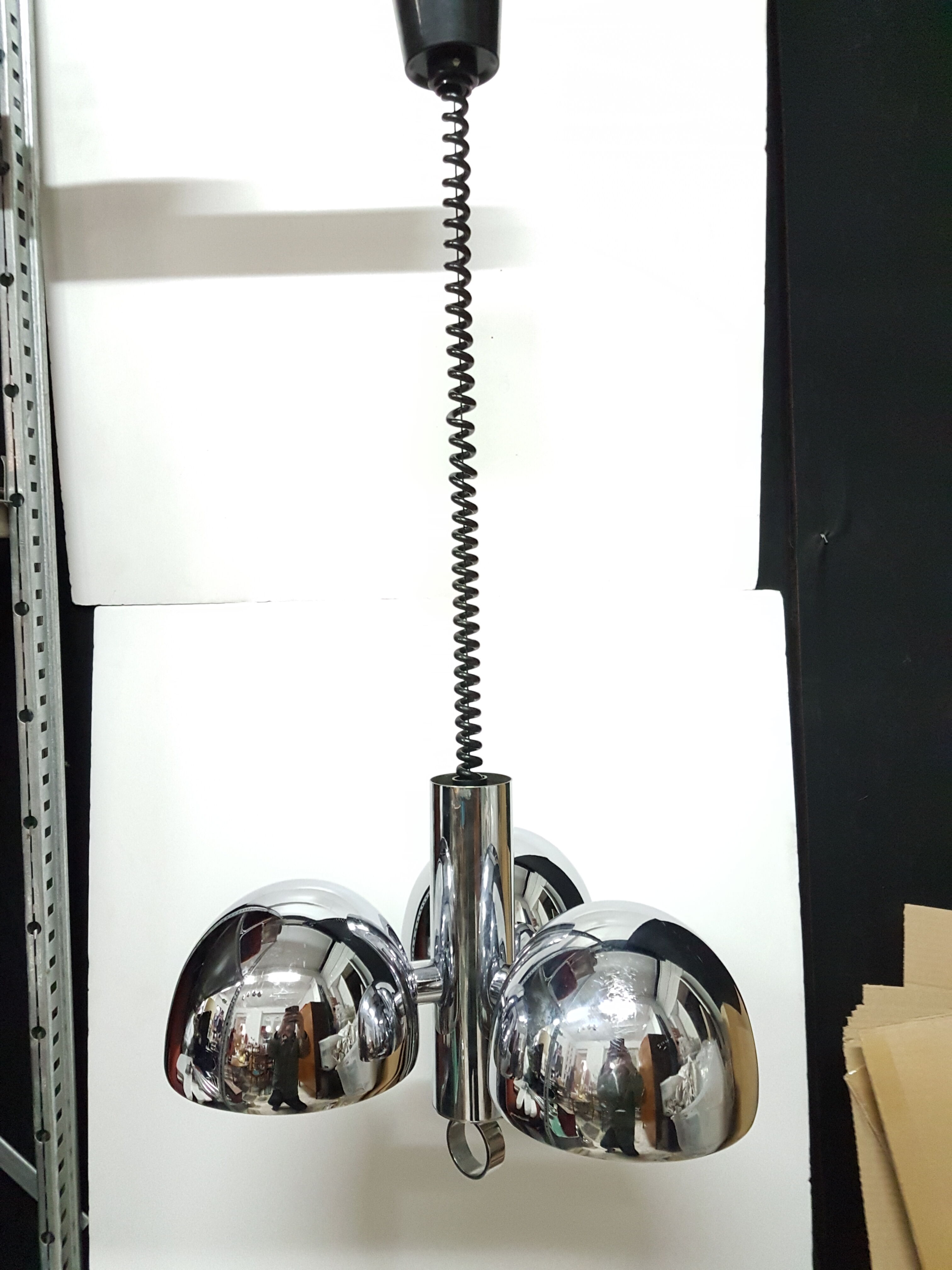 70s Egon Hillbrand design ceiling lamp