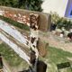 4 chaises de jardin pliantes en bois et métal