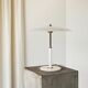 Solist table lamp in metal, brass and opal glass IKEA, 1990