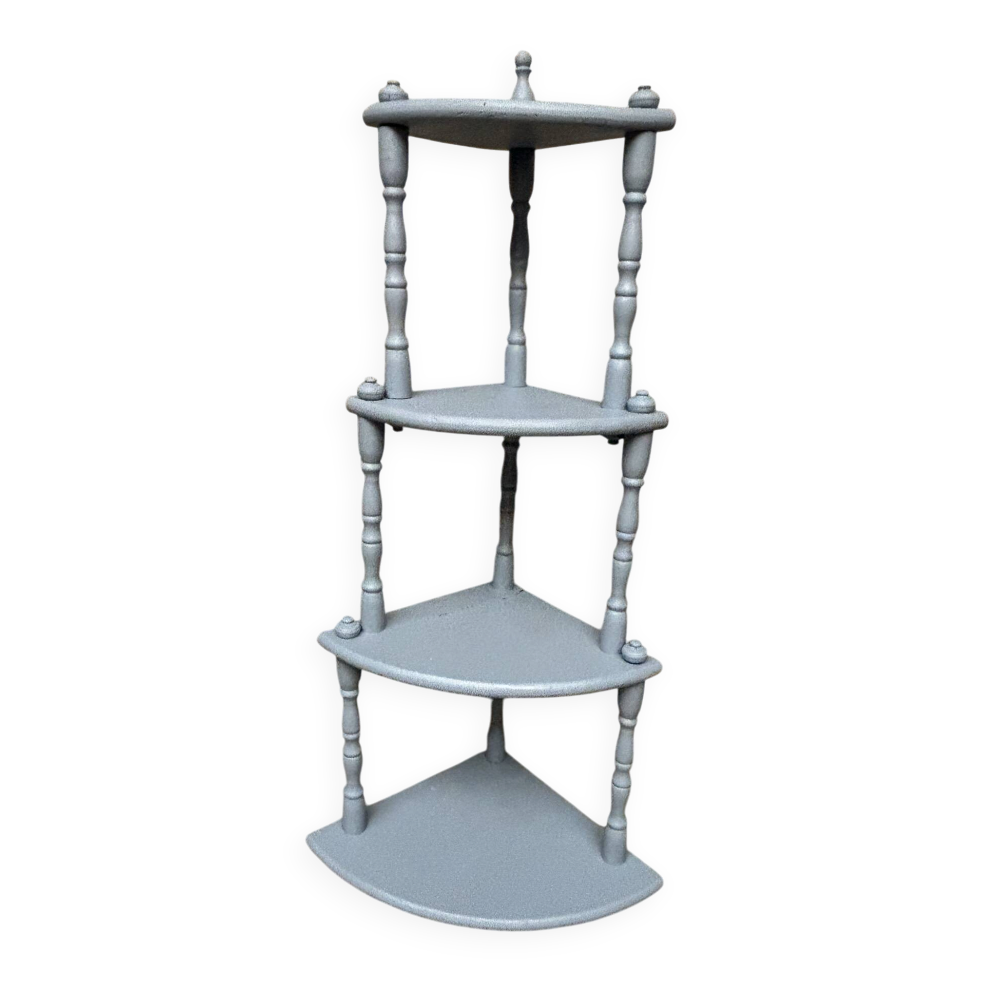 Antique corner shelf on legs