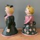 Pair of earthenware sconces signed Borderie - Szekely