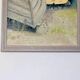 Original Swedish modernist oil on canvas from 1989 "Boats"
