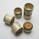 6 coffee cups from the potter of the rue du Petit Musc