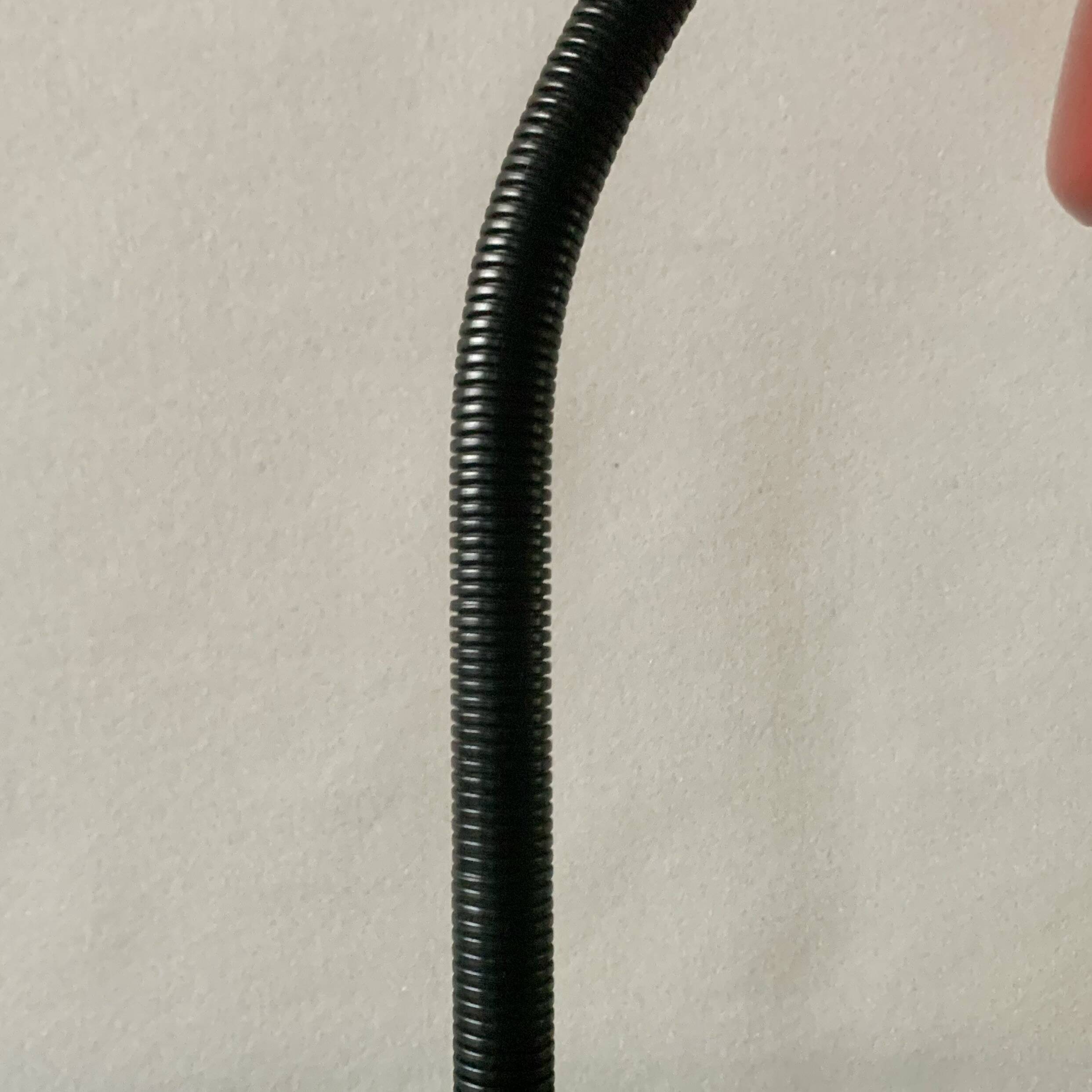 Vintage red and black metal desk lamp