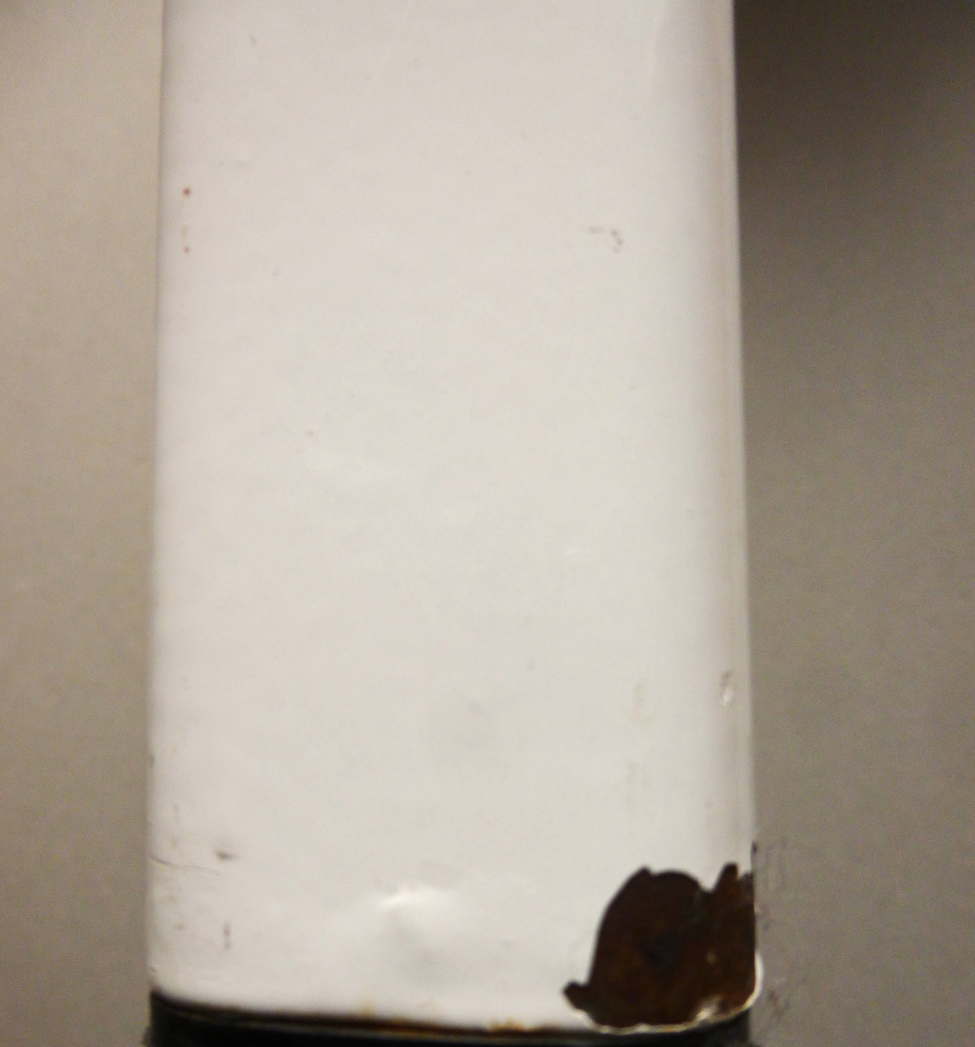 Postmodern tripod metal stool, 80s