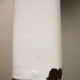 Tabouret postmoderne tripode en métal, années 80