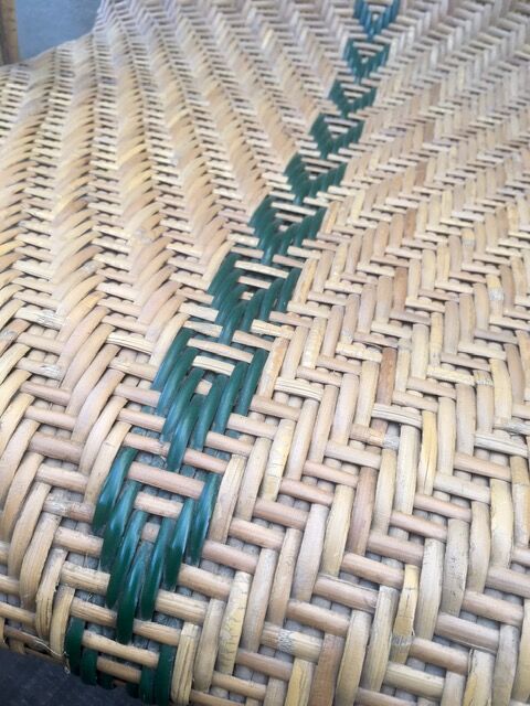 Old rattan chair