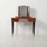 Scandinavian dressing table with triple mirror, 1950s–60s