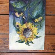 Peinture tournesol nature morte