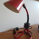 Vintage red spiral lamp