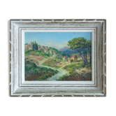 Tableau signé Rougier paysage provence hst huile toile