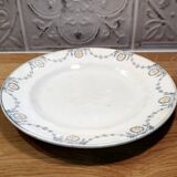 Old Flat Plate Terre de Fer Longwy Moselle - Vintage 1900 - French