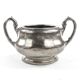 Art Nouveau sugar bowl, silver-plated brass, Germany, early 20th century