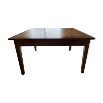Extendable exotic wood table
