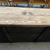 Old piece of furniture transformed into a TV stand