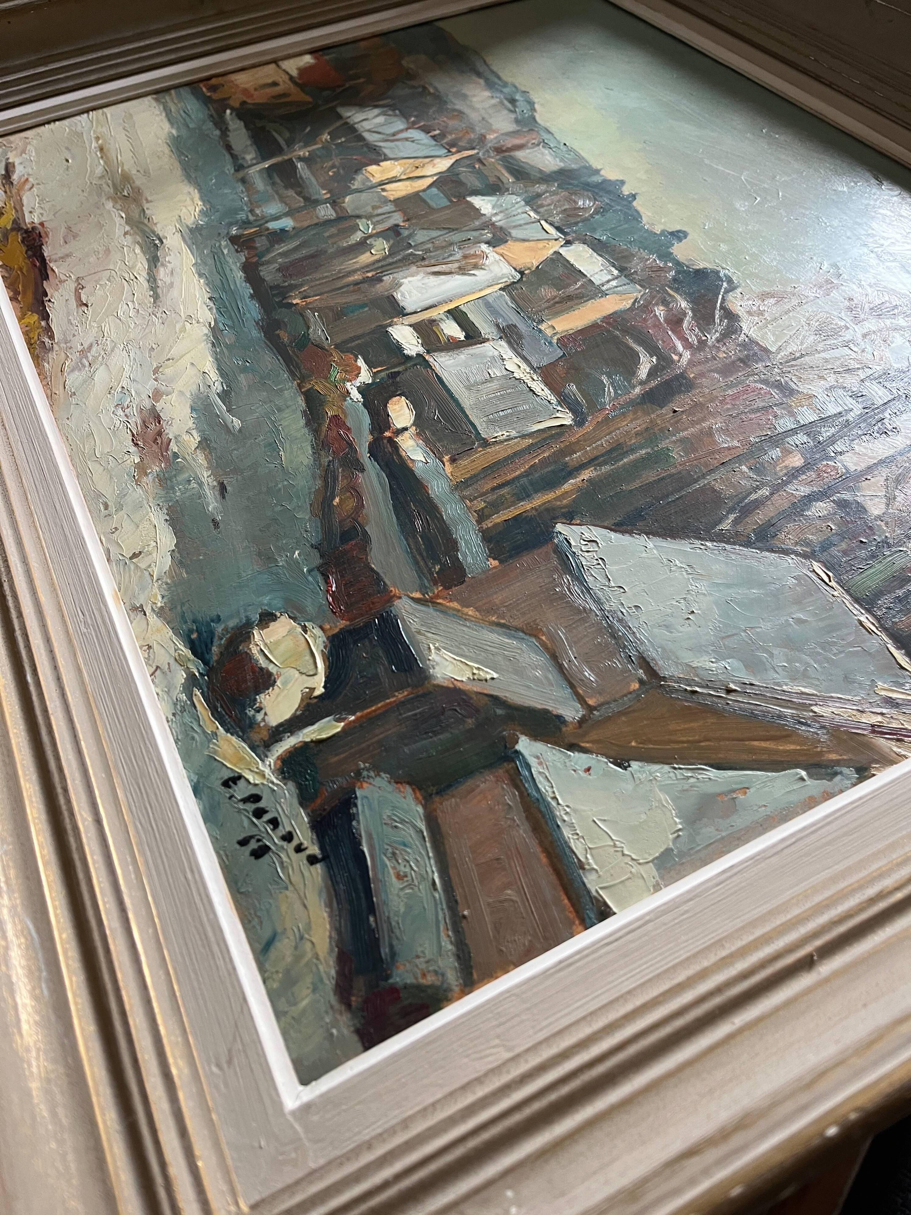 HSP Emile RENAUD painting circa 1950 Velars (sur Ouche - Burgundy) + frame