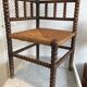 Chaise boule en bois début 20ème