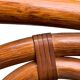 Vintage 1970s bamboo rattan headboard L166