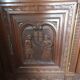 Breton buffet furniture 2 bodies carved by a Breton craftsman in oak with 2 keys