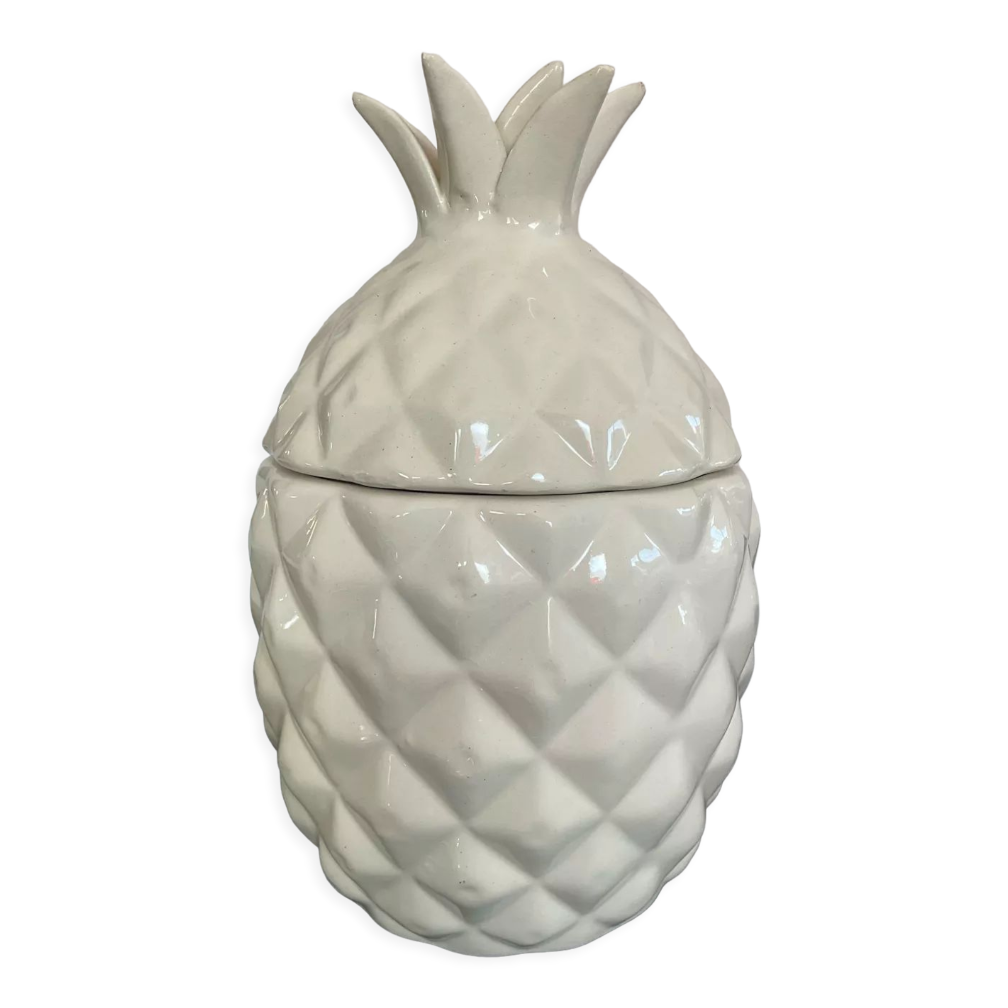 Vintage ceramic pineapple pot 70s