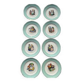 Lot de 8 assiettes à dessert contes de Perrault