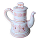 HB HENRIOT QUIMPER pink flower coffee maker