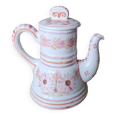 HB HENRIOT QUIMPER pink flower coffee maker
