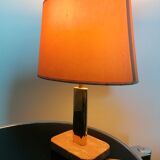 Marble foot lamp and gold metal