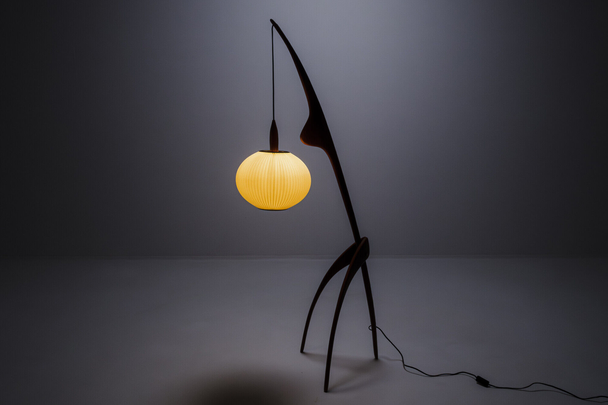 Floor lamp Praying Mantis by Rispal, France, 1950s