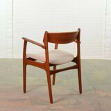 Danish Teak Desk- Armchair by Erik Buch for Oddense Maskinsedkeri, 1960s