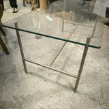 Steel and glass coffee table, circa 1950/60