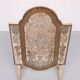 Embossed leather fire place screen 1950s italy