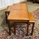 3 tables gigognes en teck, années 1970