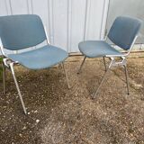 Pair of chairs by G. Piretti for Castelli