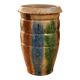 Large ancient glazed terracotta vase from southern France.