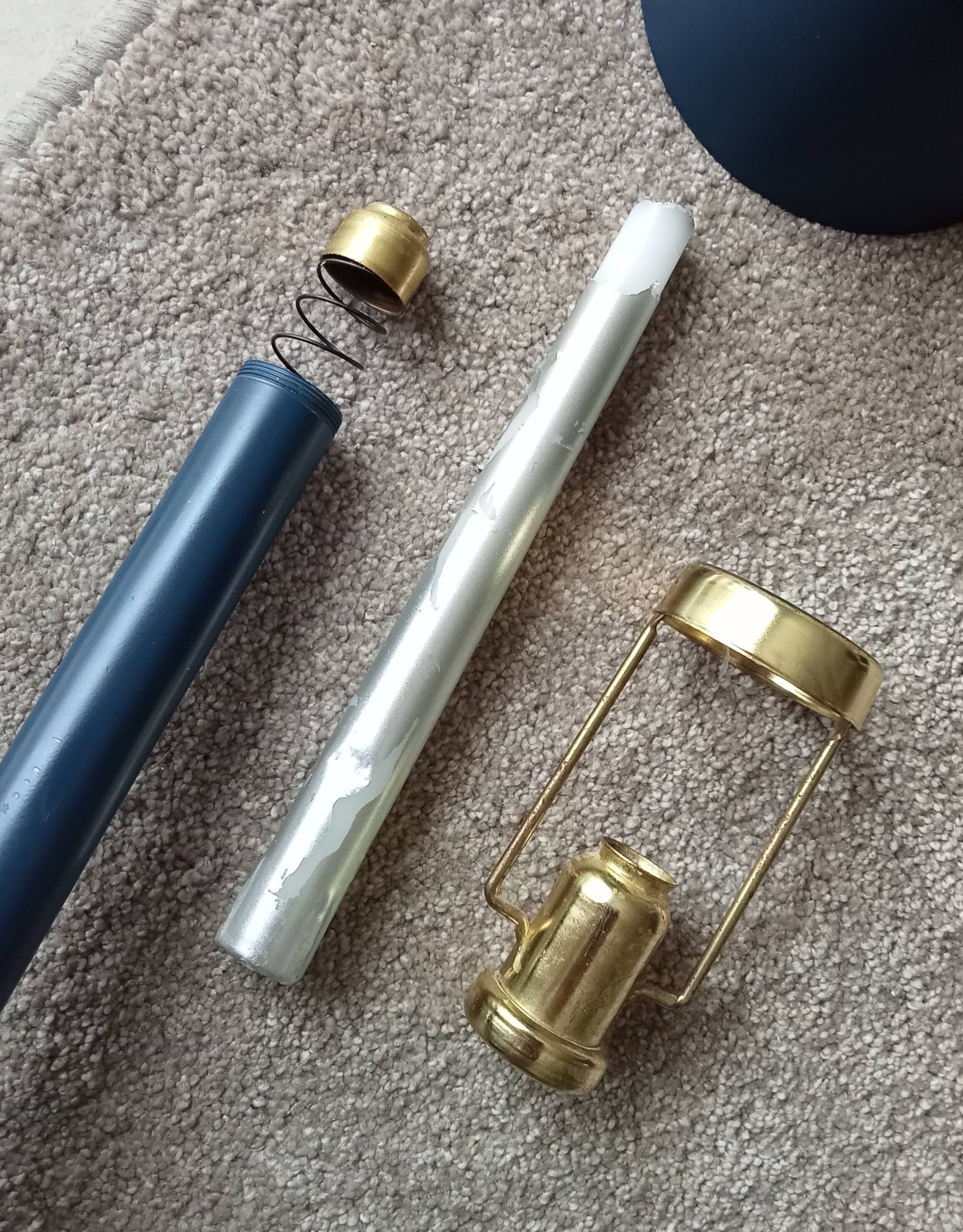 Vintage candle holder lamp from the 70s/80s