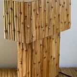 Lampe de table "nœuds en cascade" en bambou